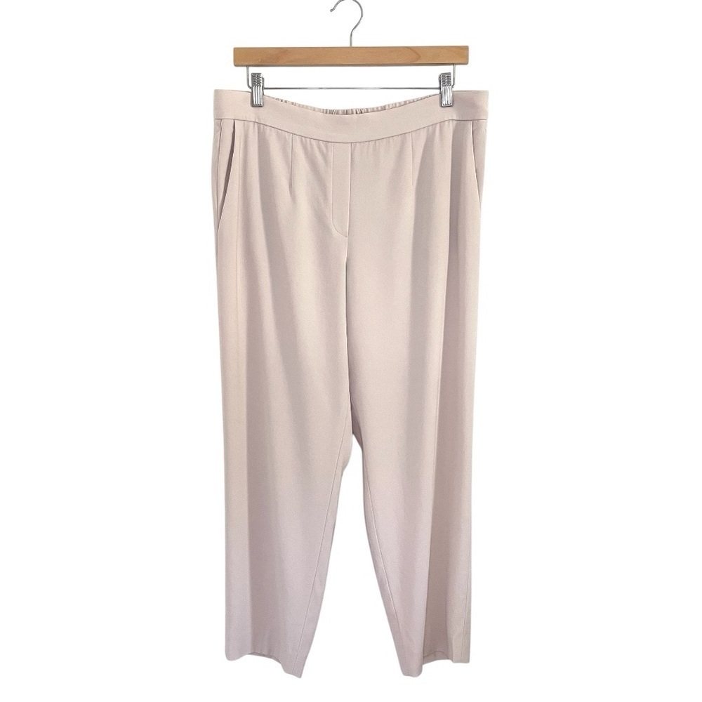 Aritzia Babaton Conan Pant Slim Leg Pull On Ankle Trouser Denude Blush Beige 14